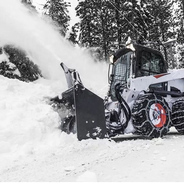 Snow blower for skid steer